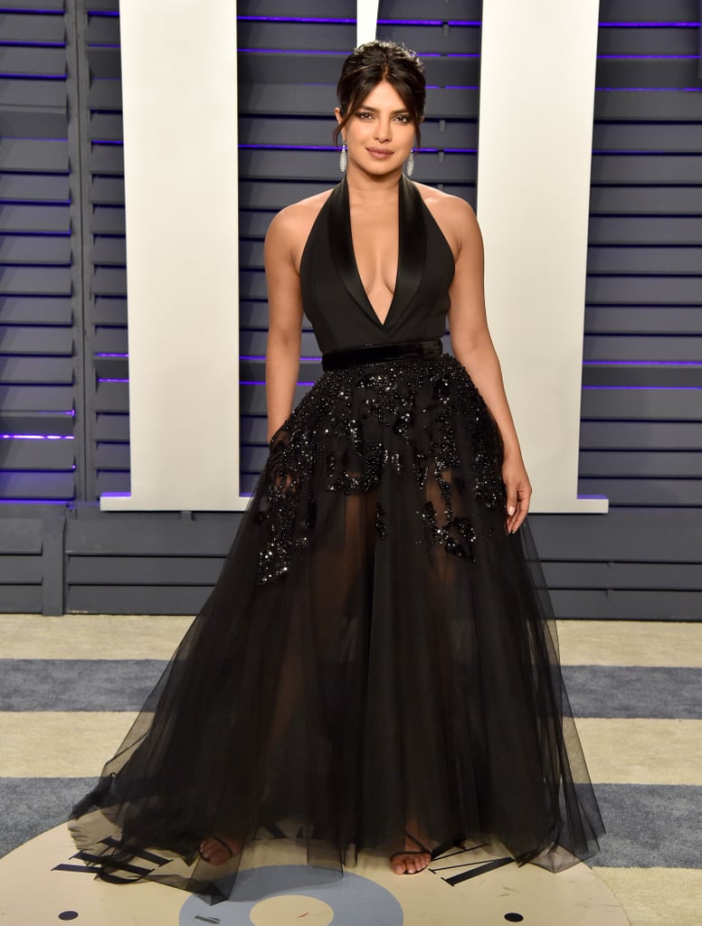 Priyanka Chopra Elie Saab Dress at Vanity Fair Oscars Party