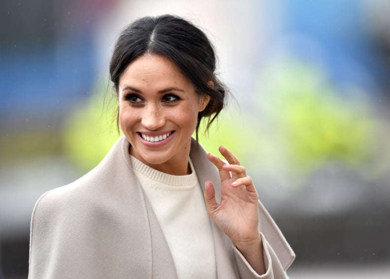 BELFAST, UNITED KINGDOM - MARCH 23:  Meghan Markle is seen ahead of her visit with Prince Harry to the iconic Titanic Belfast during their trip to Northern Ireland on March 23, 2018 in Belfast, Northern Ireland, United Kingdom.  (Photo by Charles McQuilla