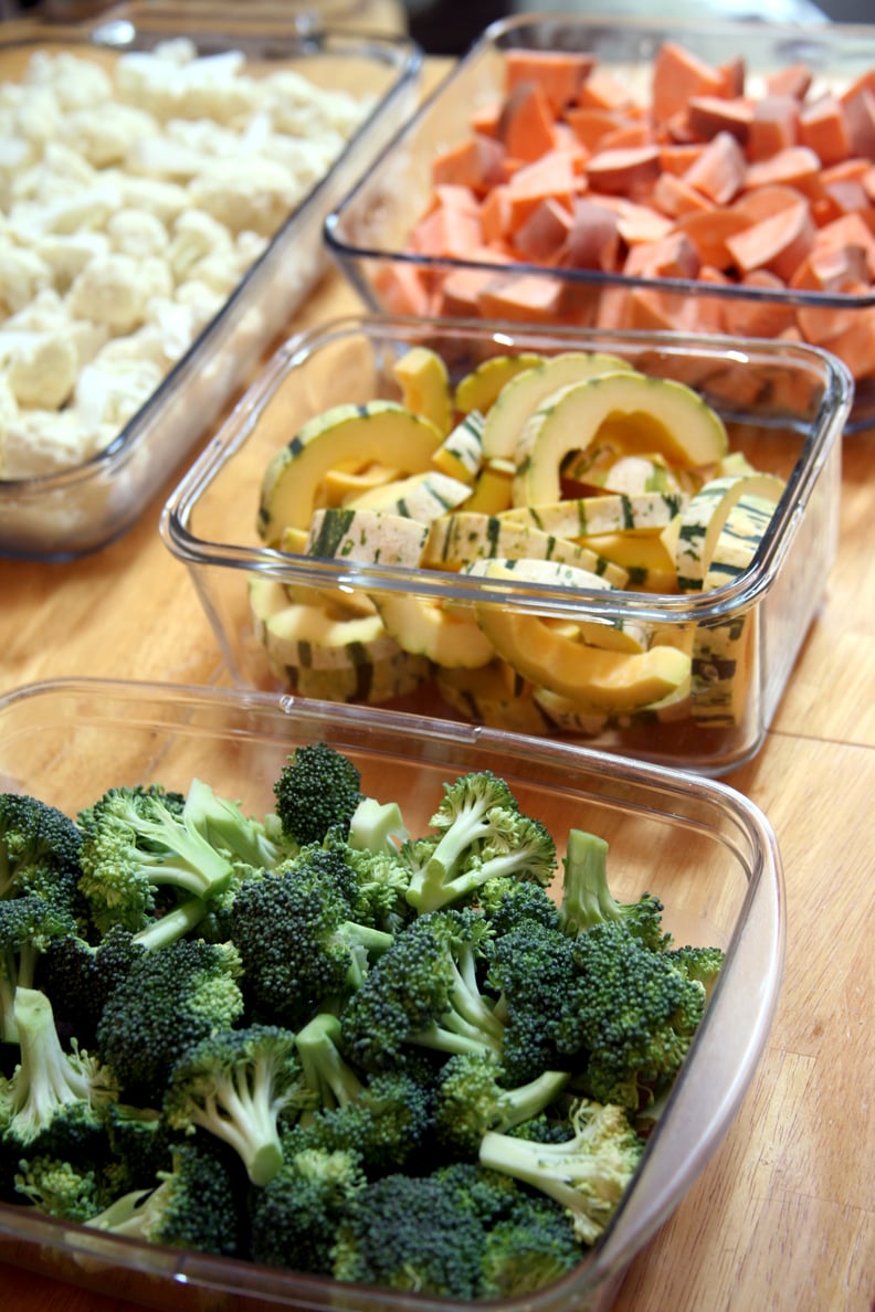 Cut Up Veggies For Roasting