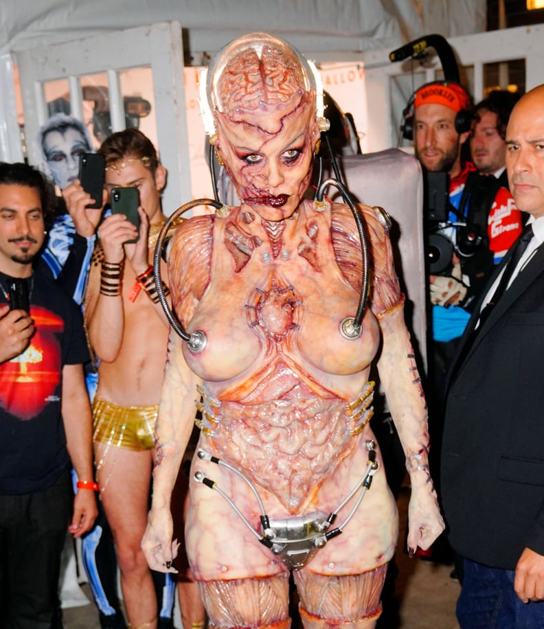 Pictures of Heidi Klum's Alien Halloween Costume