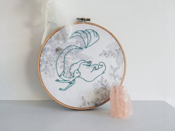 Mermaid Lagoon Embroidery Hoop