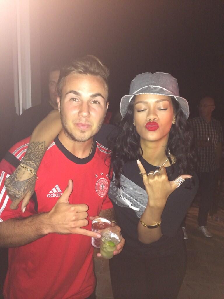 She Made Sure to Hit Up the Winning Team's Postgame Party to Hang With Mario Götze.