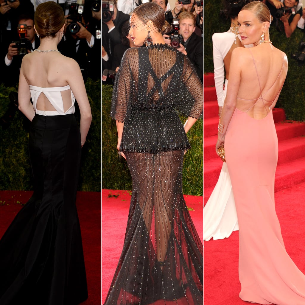 Backs of Red Carpet Dresses at the Met Gala 2014