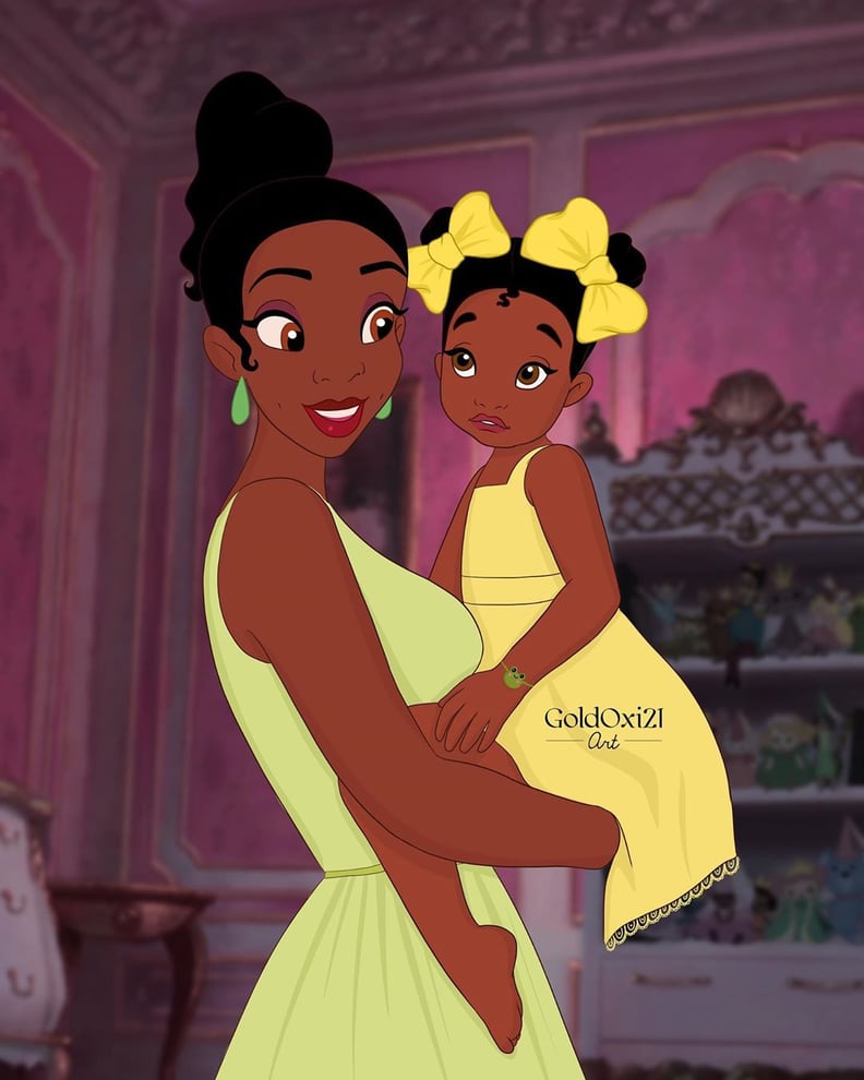 Artist Reimagines Disney Princesses as Moms With Cute Kids