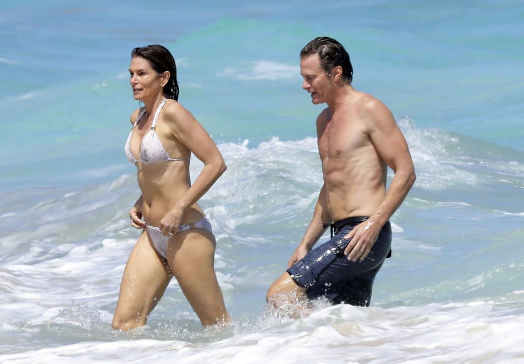 Cindy Crawford and Rande Gerber in St. Barts April 2017