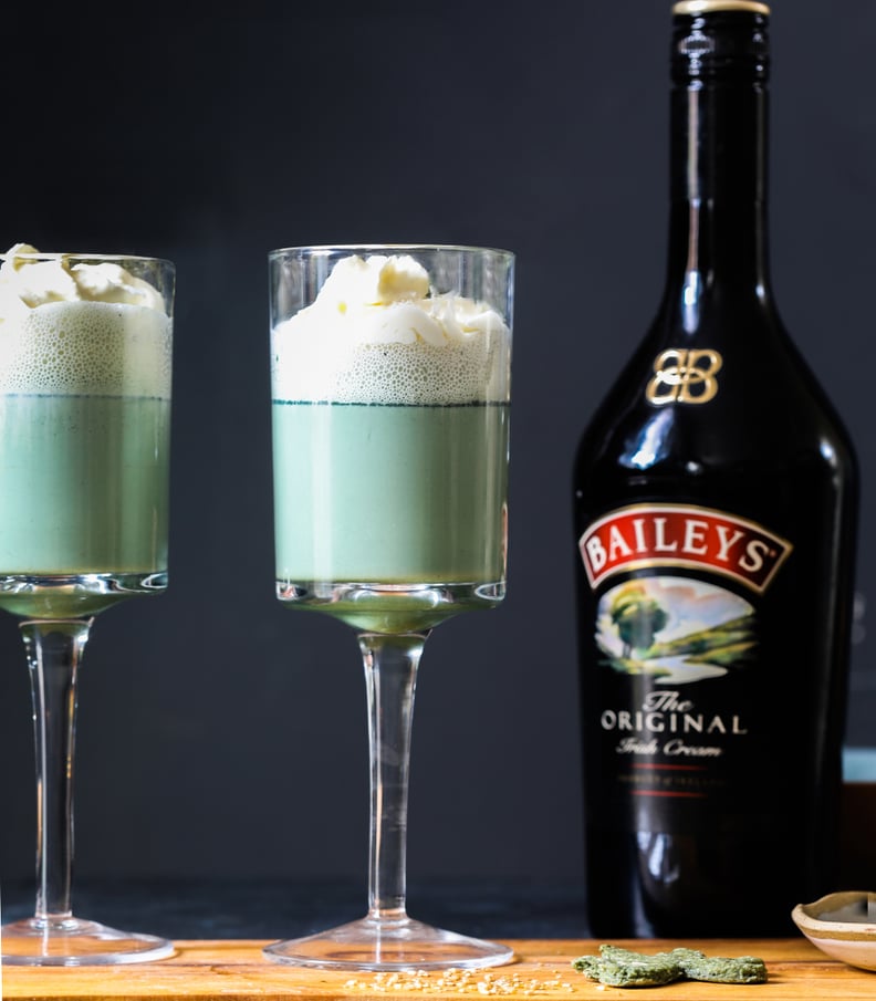 St Patrick’s Day Baileys Mint Milkshake with Spirulina