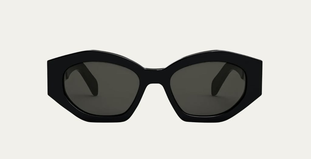 Celine Triomphe Logo Acetate Cat-Eye Sunglasses