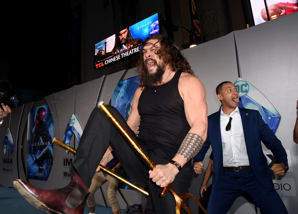 Jason Momoa Doing the Haka With His Kids at the Aquaman Premiere