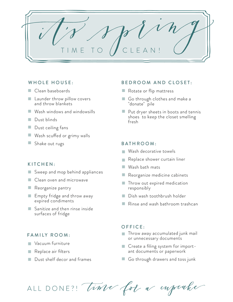 Download: Magnolia Market Spring Cleaning Checklist