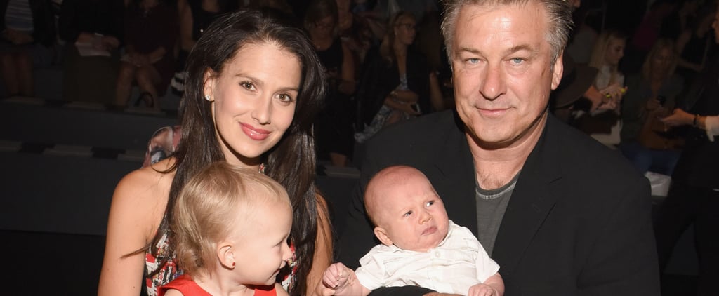 Hilaria Baldwin With Carmen and Ireland NYFW September 2015