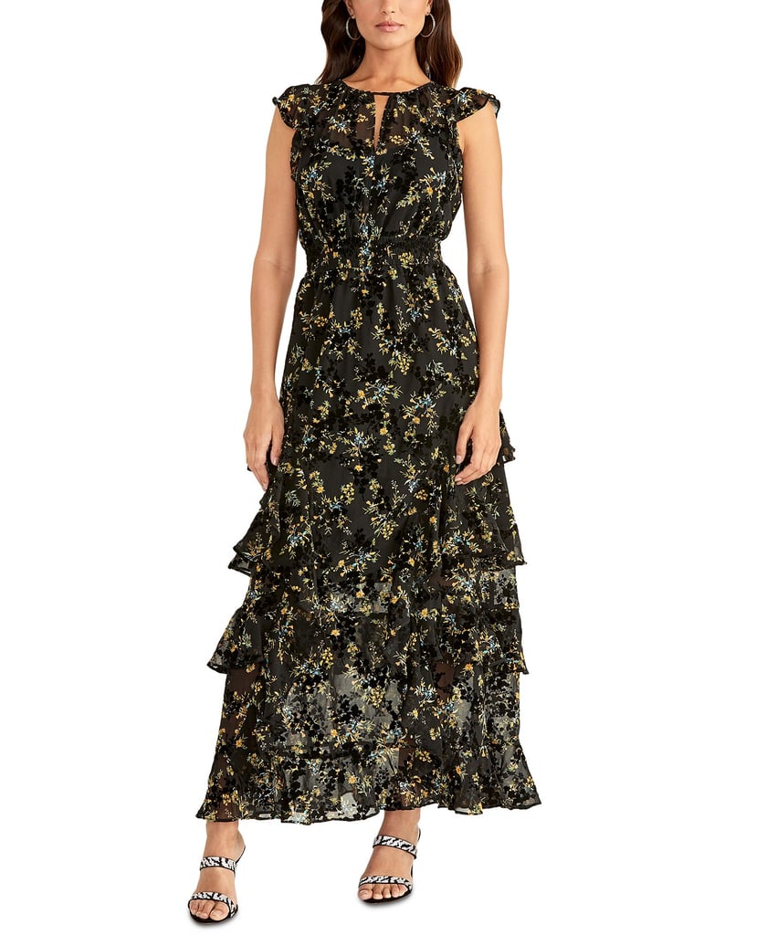 RACHEL Rachel Roy Issa Printed Ruffled Maxi Dress