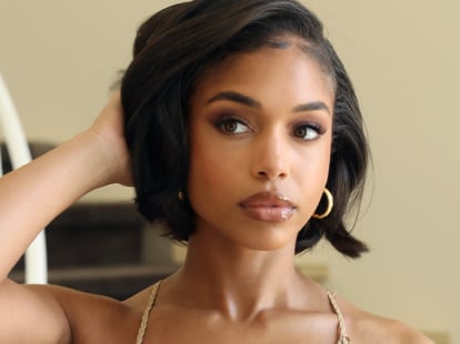 Lori Harvey's Nude Vintage Versace Mother's Day Dress | POPSUGAR Fashion