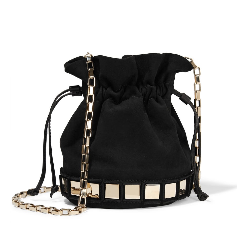 Tomasini Lucile Embellished Suede Bucket Bag Black (1,145) Fall 2016 Bag Trends