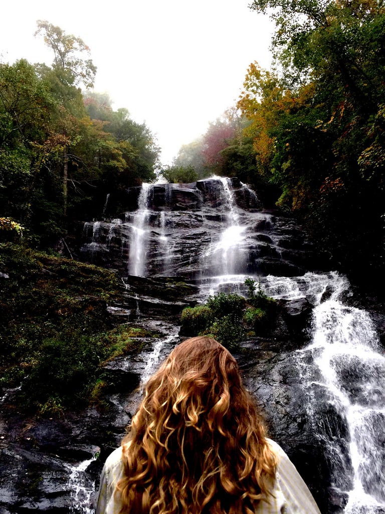 "Finding a common theme in different elements, like the flowing waterfall and the woman’s flowing locks, can make a photo more compelling."