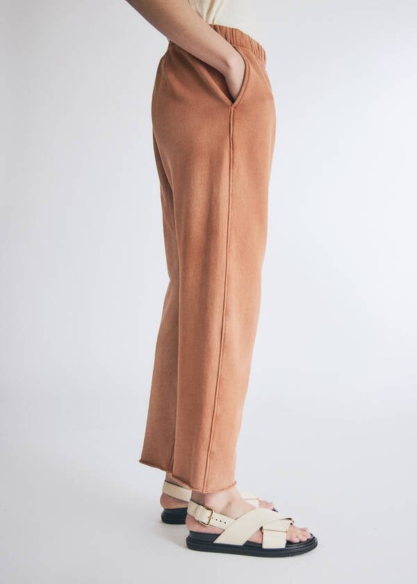 Raquel Allegra Resin Washed Vintage Fleece Ankle Sweatpant