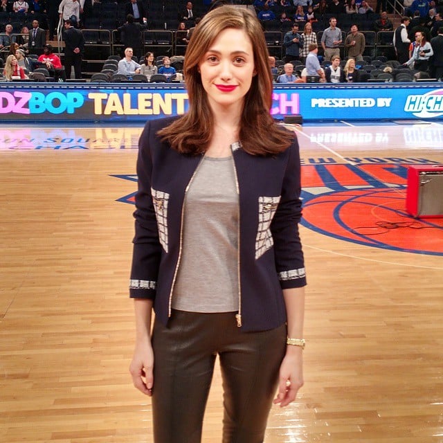 Emmy Rossum attended a Knicks game.
Source: Instagram user emmyrossum