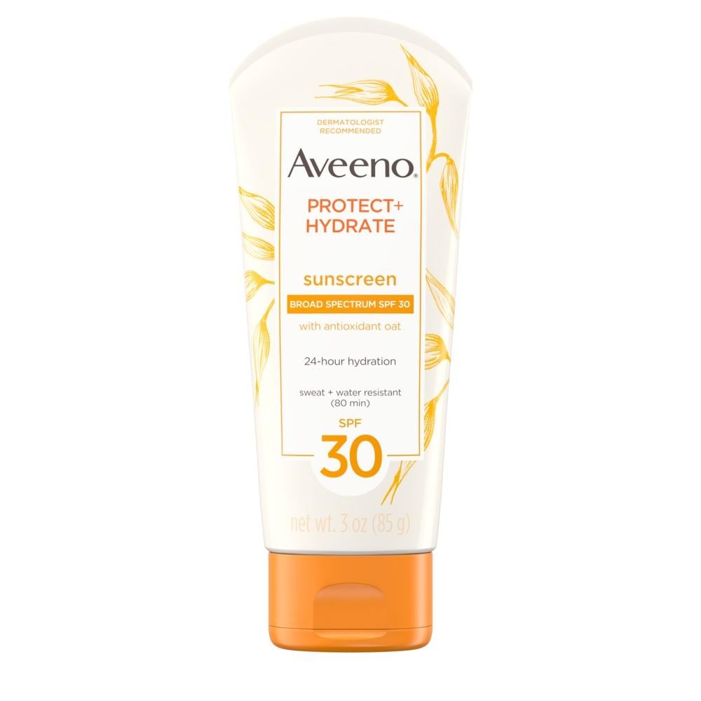 Sunscreen For Dry Skin: Aveeno Protect + Hydrate Lotion SPF 30
