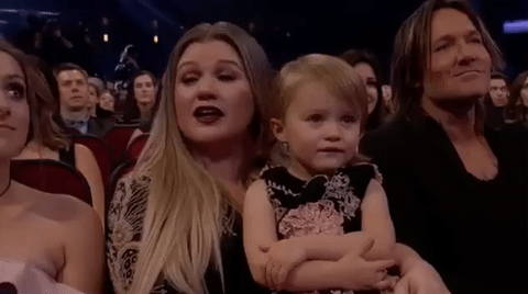 Kelly Clarkson and Family at the 2017 American Music Awards