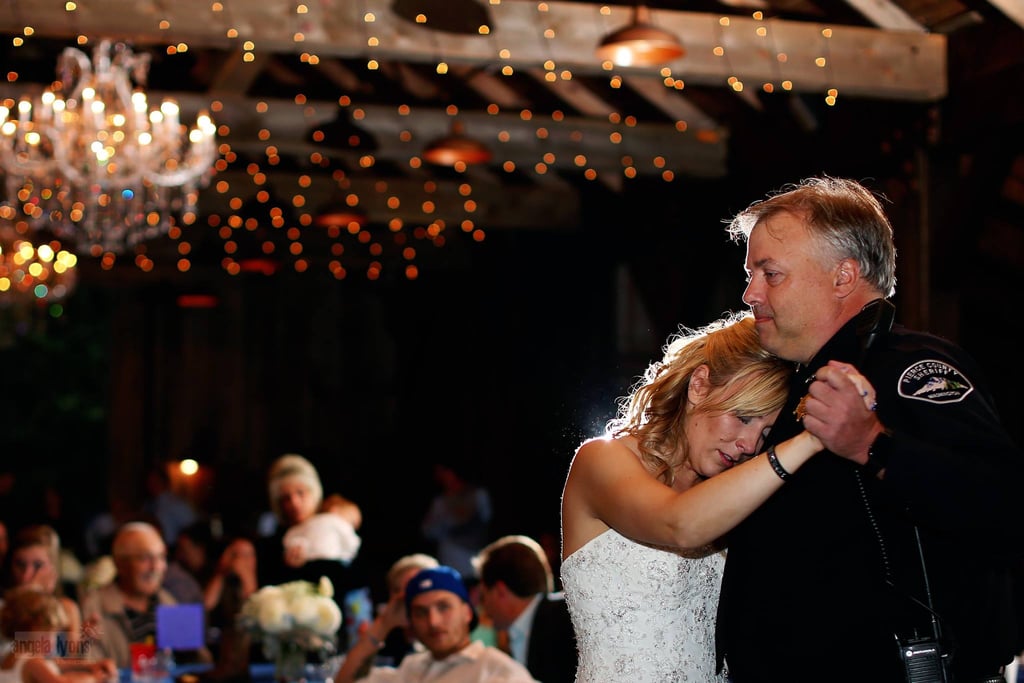 Bride Whose Father Died Shares Wedding With Officers