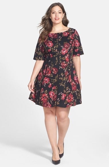 Gabby Skye Plus-Size Floral Dress