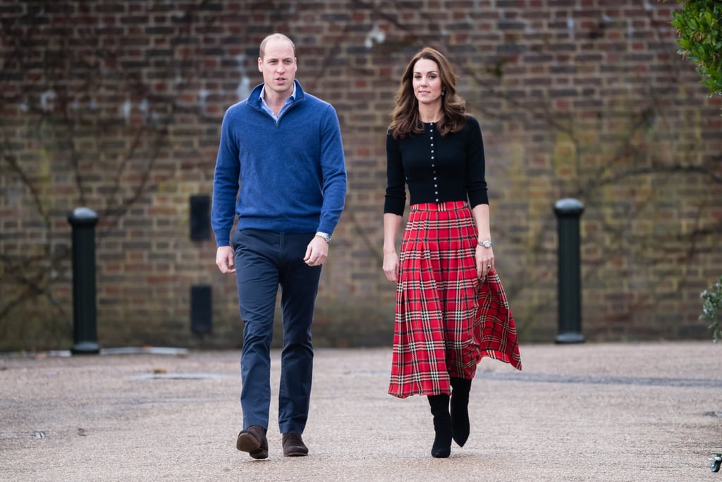 Kate Middleton's Plaid Midi Skirt December 2018