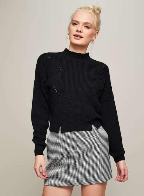 Miss Selfridge Cropped Knitted Jumper