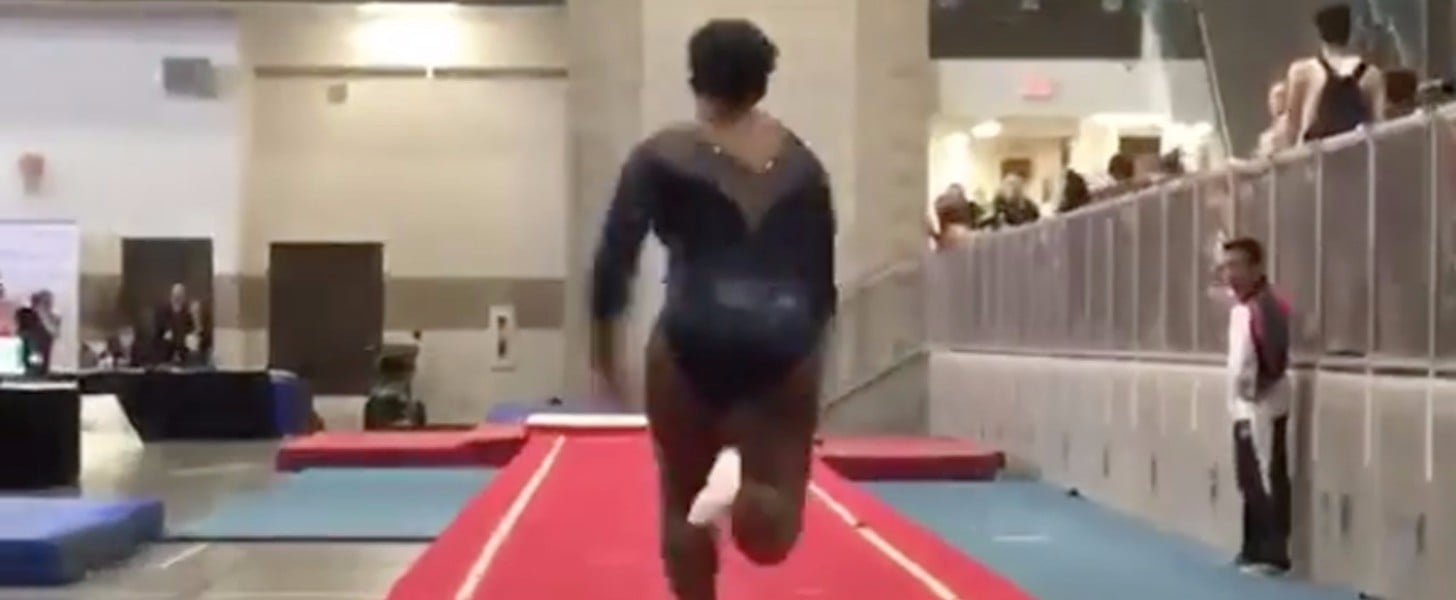 Gymnastics Viral Video: Angel Rice Tumbling