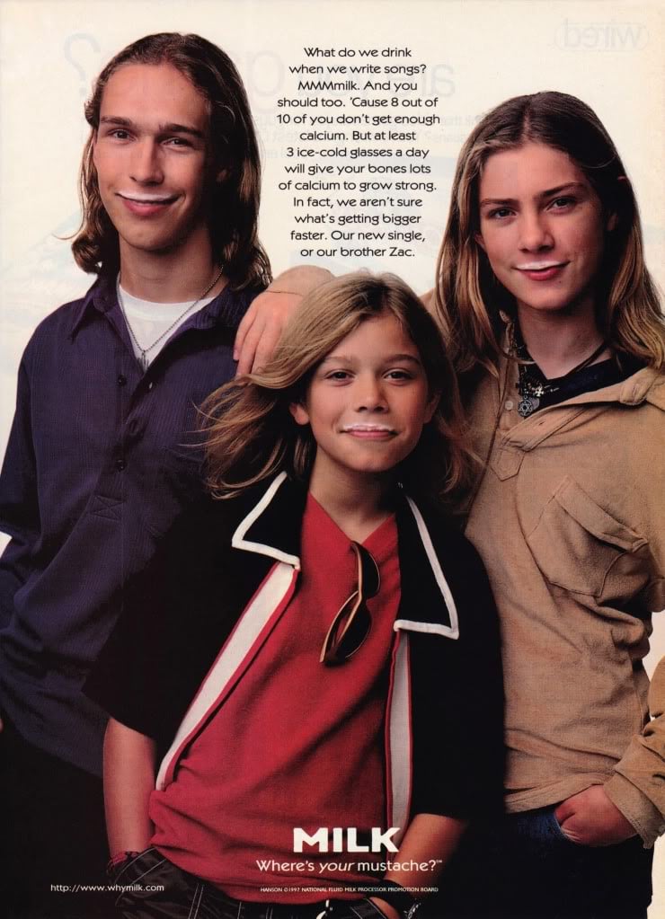 The Hanson brothers were featured during their "MmBop" days.