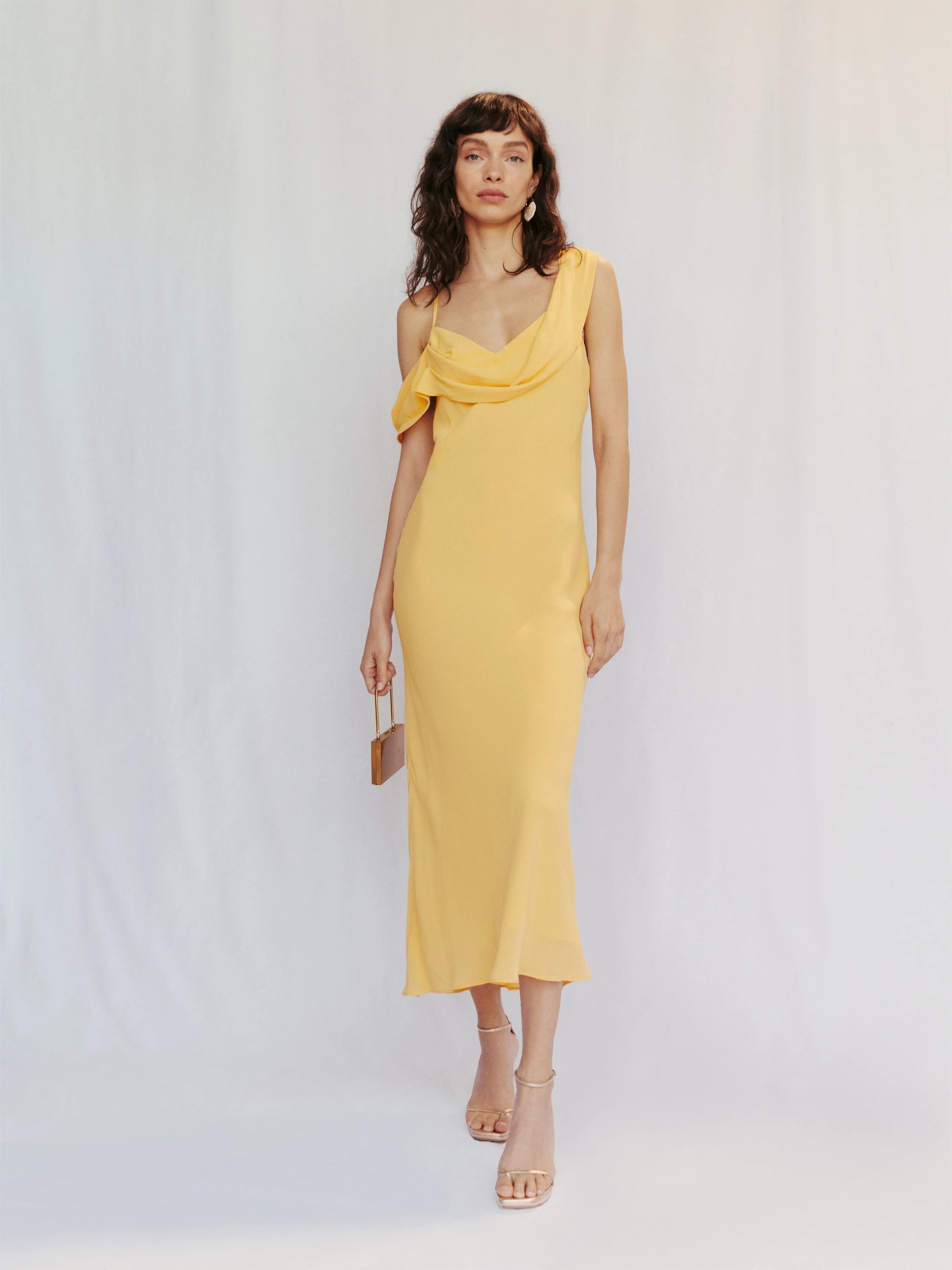 Reformation mustard discount dress