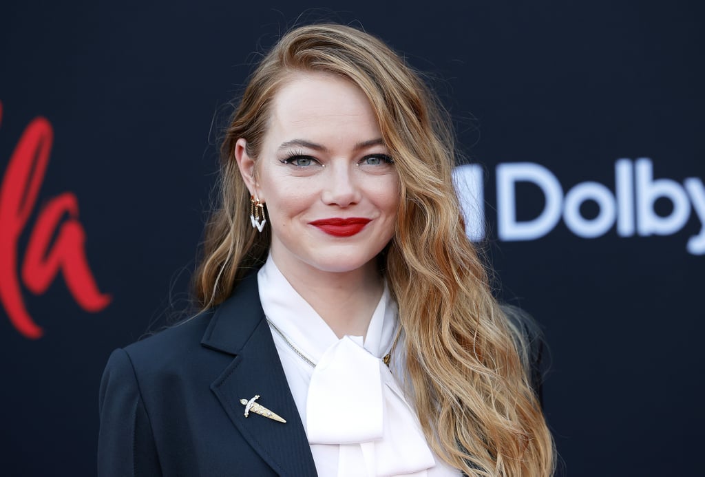 Emma Stone's Louis Vuitton Suit at the Cruella Premiere