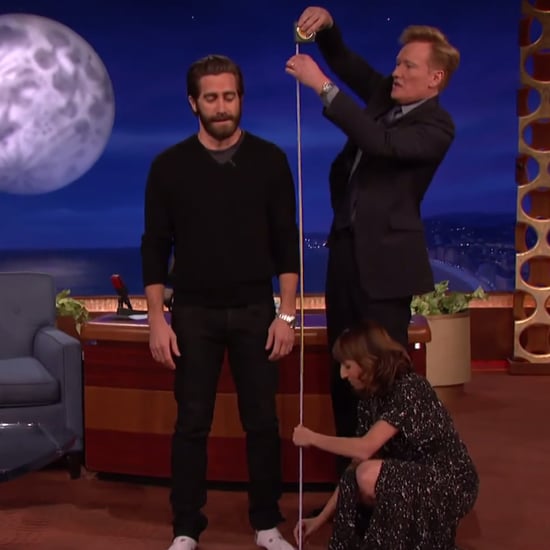 Jake Gyllenhaal Gets Measured on Conan