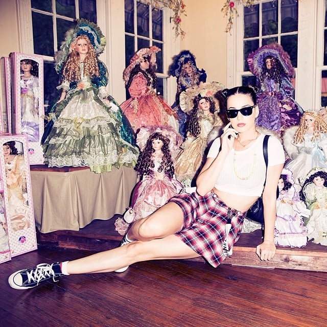 Katy Perry was surrounded by dolls.
Source: Instagram user katyperry