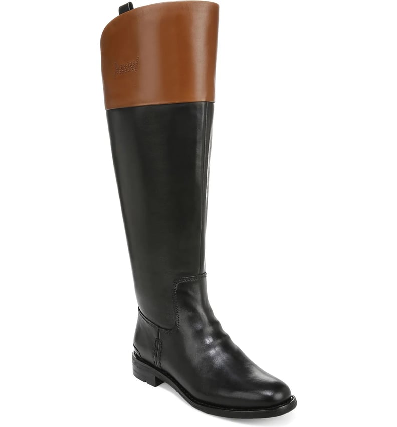 Two Toned Riding Boots: Franco Sarto Meyer Knee High Riding Boot