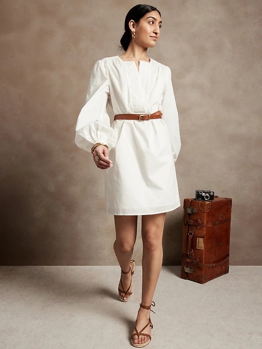 Banana Republic Embroidered A-Line Dress