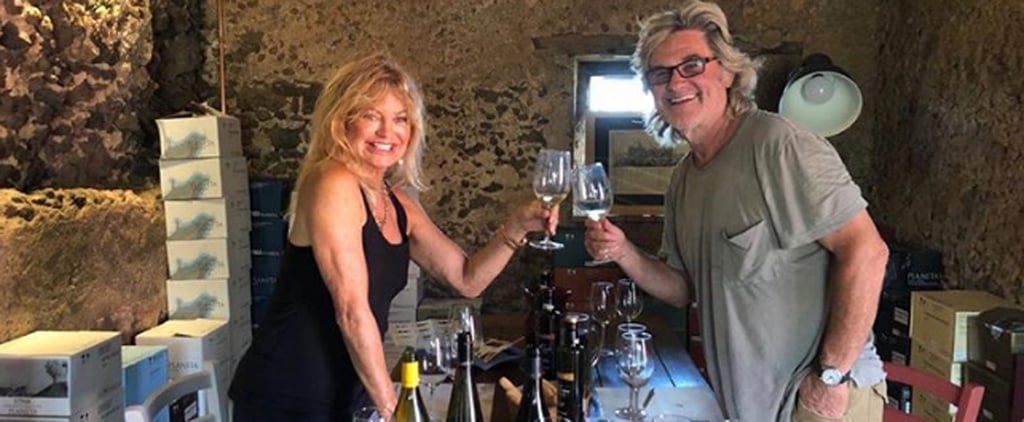 Goldie Hawn and Kurt Russell Family Vacation in Greece 2018
