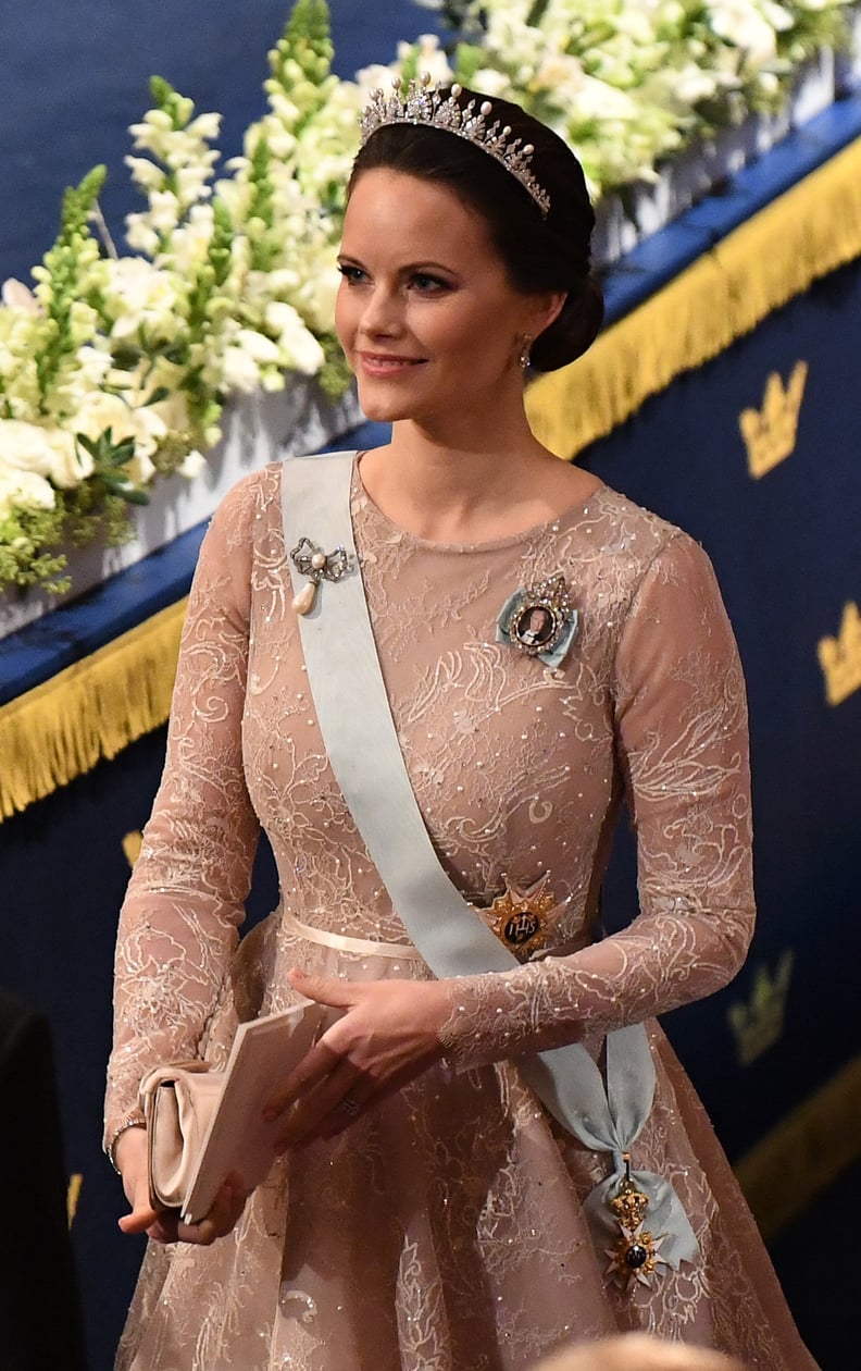 Princess Sofia of Sweden Wearing Her Wedding Tiara With Pearls in 2017