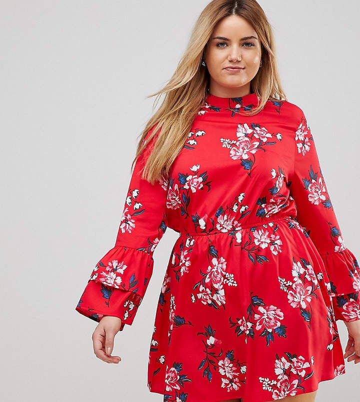 Influence High-Neck Floral Dress