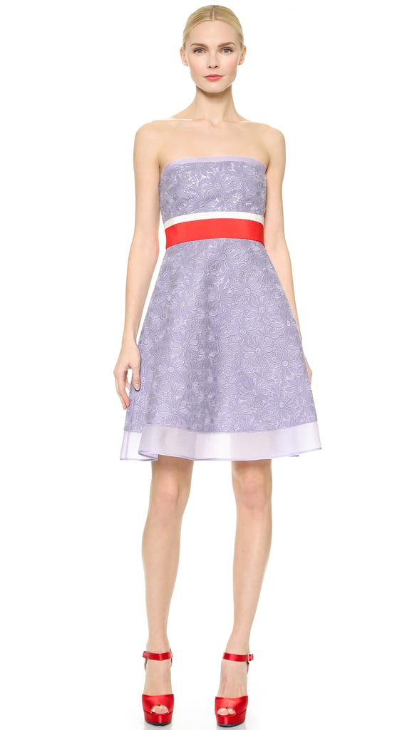 Giambattista Valli Strapless Macrame Dress