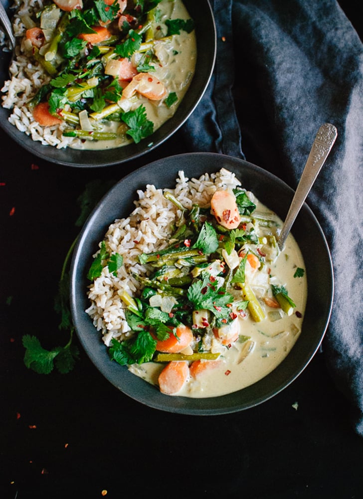 Thai Green Curry With Spring Vegetables