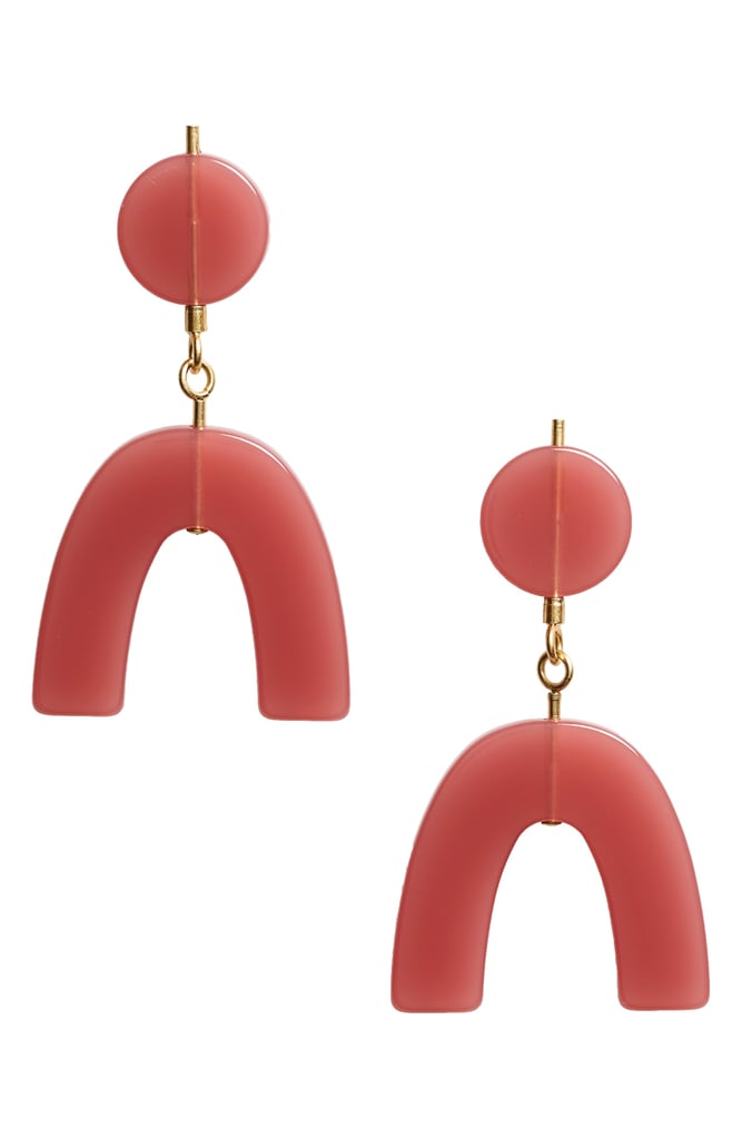 Madewell Shapes Statement Drop Earrings Acrylic Earrings Are the