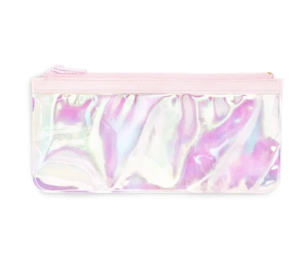 Pearlescent Plastic Pouch