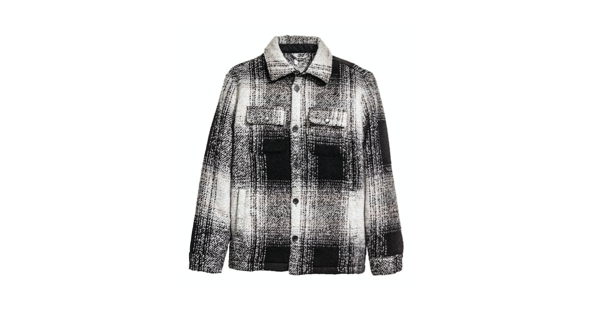 H&M Plaid Jacket Gigi Hadid's Green Plaid Denim Jacket POPSUGAR