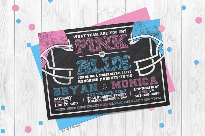 Team Pink or Team Blue Invite