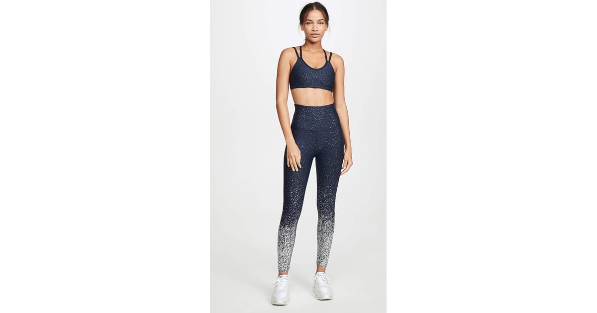 Beyond Yoga Double Back Alloy Speckled Bra and Ombre Sport Flex High Waist  Midi Legging, FYI, You Can Buy the Cutest Workout Clothes on