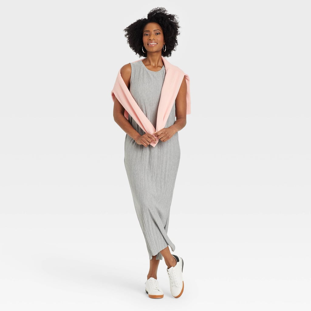 A Cozy Dress: A New Day Sleeveless Plisse Knit Dress