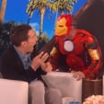 Benedict Cumberbatch Gets Scared by Iron Man on Ellen, and His Reaction Is Priceless