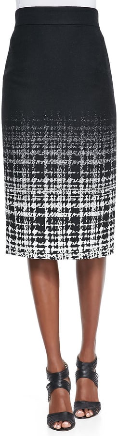 Raoul Fading Plaid Pencil Skirt