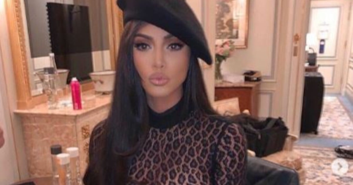 kim kardashian leopard jumpsuit