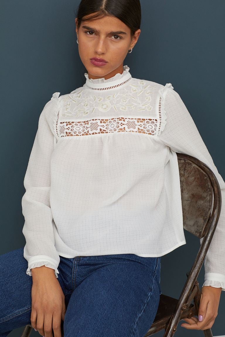 Blouse With Embroidery