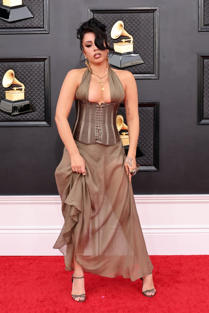 Kali Uchis at the 2022 Grammys Grammys 2022 Red Carpet Fashion